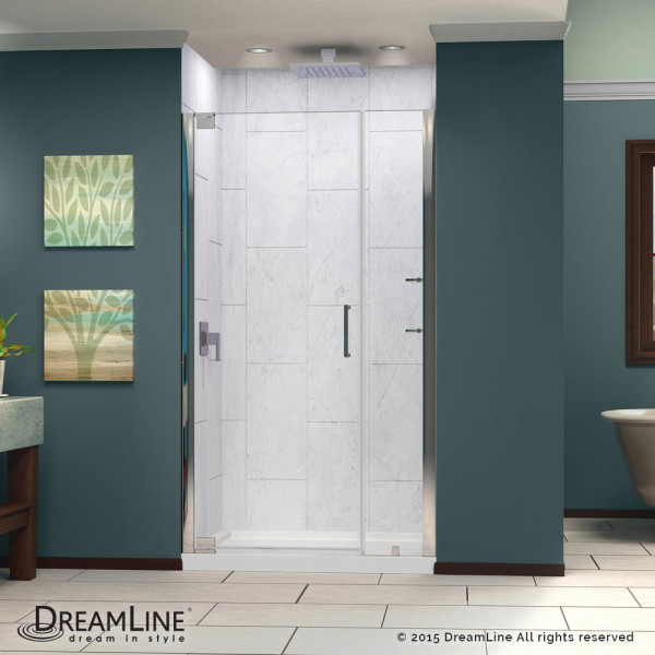 Dreamline SHDR-4139720 Elegance 39 to 41" Clear Frameless Pivot Shower Door