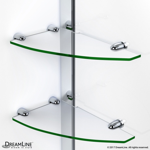 Dreamline SHDR-4139720 Elegance 39 to 41" Clear Frameless Pivot Shower Door