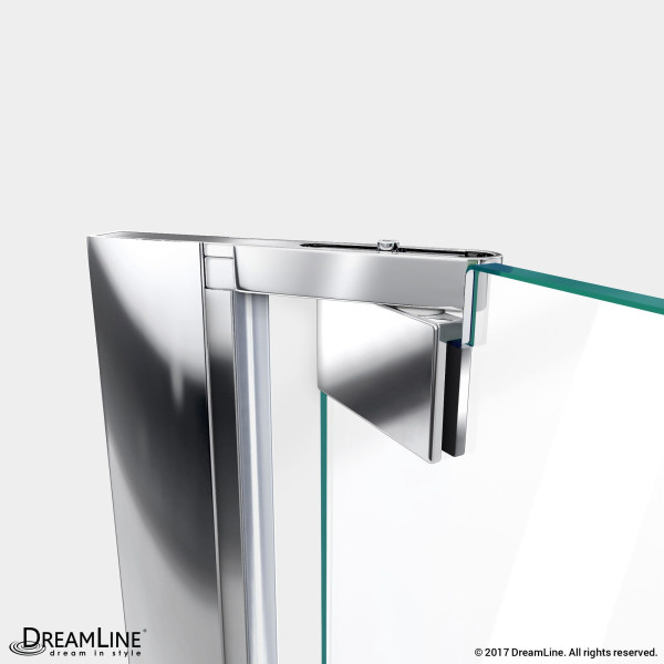 Dreamline SHDR-4139720 Elegance 39 to 41" Clear Frameless Pivot Shower Door