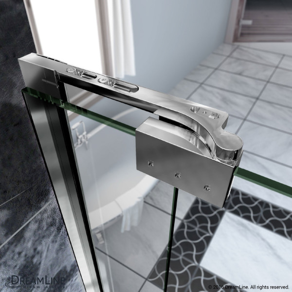 DreamLine SHDR-4265728-01 Allure Chrome Frameless Pivot Clear Glass Shower Door