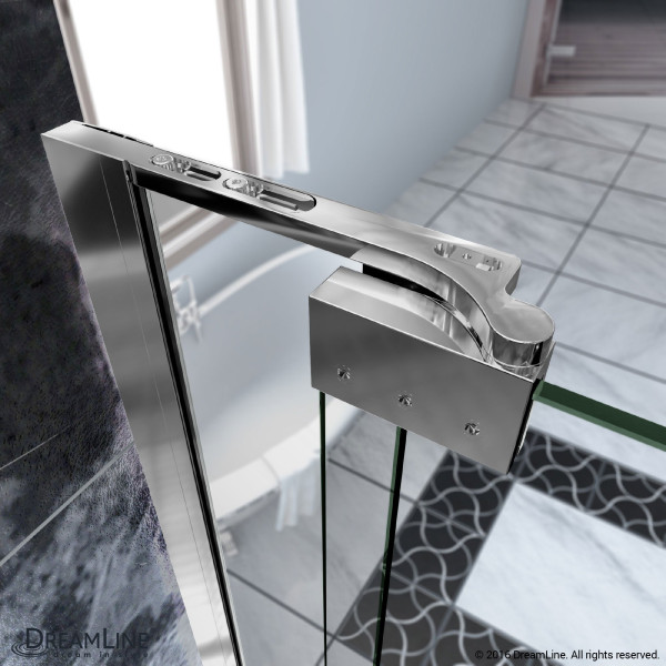 DreamLine SHDR-4265728-01 Allure Chrome Frameless Pivot Clear Glass Shower Door