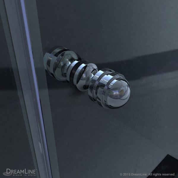 DreamLine SHDR-4265728-01 Allure Chrome Frameless Pivot Clear Glass Shower Door