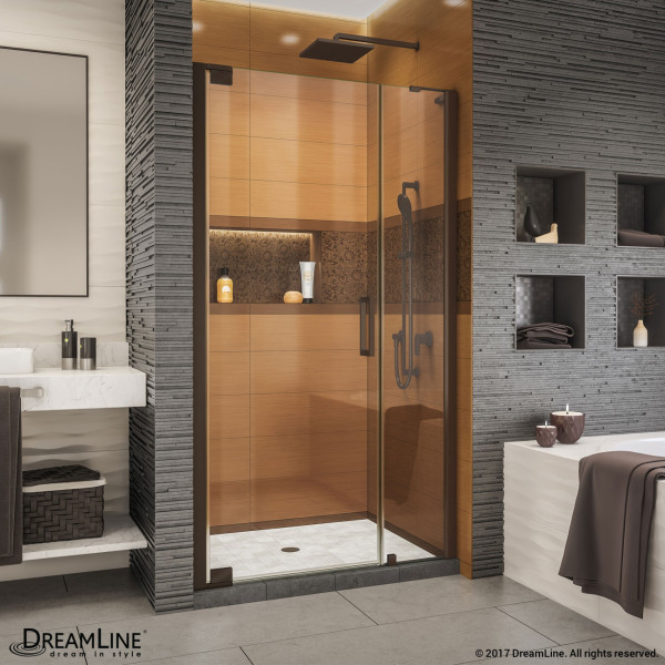 DreamLine SHDR-4330120 Elegance-LS Frameless Reversible Pivot Shower Door