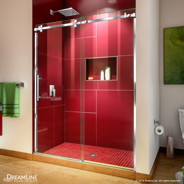 DreamLine SHDR-6560760 Enigma Sky Clear Frameless Sliding Shower Door