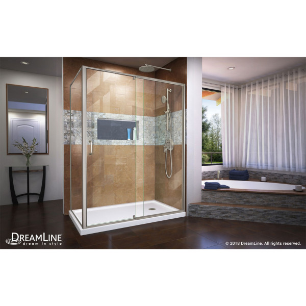 DreamLine SHDR2234580RT04 Flex Semi-Frameless Pivot Shower Enclosure