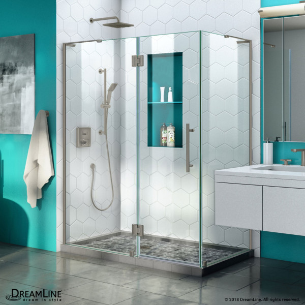 DreamLine SHEN-1434580 Quatra Plus Frameless Hinged Clear Shower Enclosure