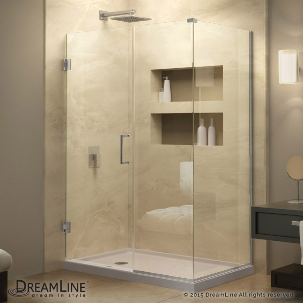 DreamLine SHEN-24485300 Unidoor Plus 48-1/2" x 30-3/8" D Hinged Shower Enclosure