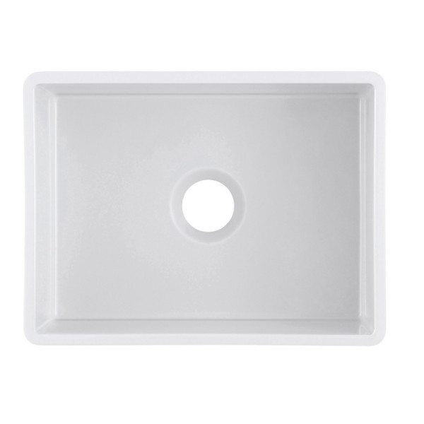 Empire SP24G Sutton Place 24 Inch Kitchen Sink in White w/ Grid & Strainer