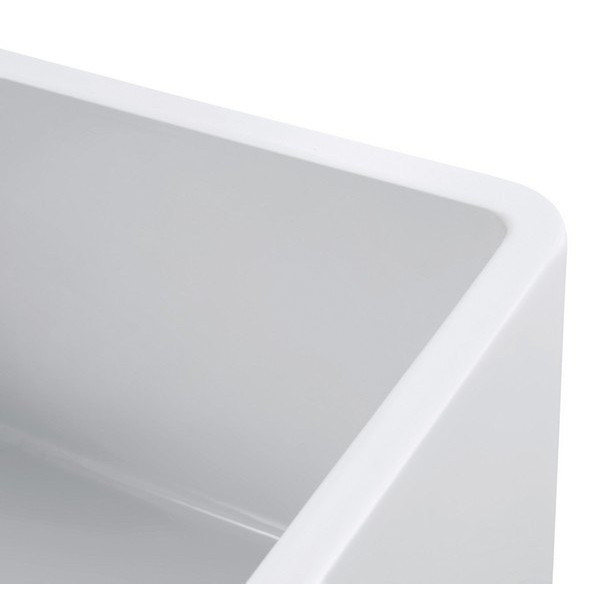 Empire SP27G Sutton Place 27 Inch Fireclay Farmhouse Kitchen Sink in White