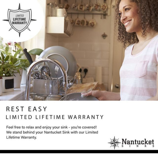 Nantucket Sinks SQRS-7MF 16.5 Inch Square Hammered Satin Matte Finish Stainless 