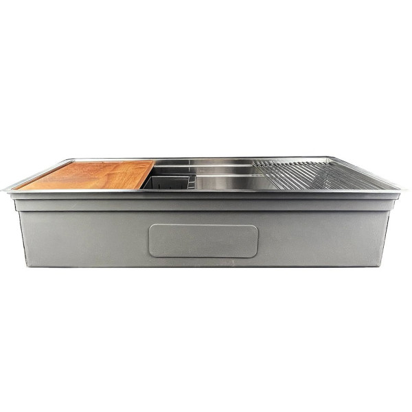 Nantucket SR-PS-4220-16 Single Bowl Undermount Stainless Steel Kitchen Sink