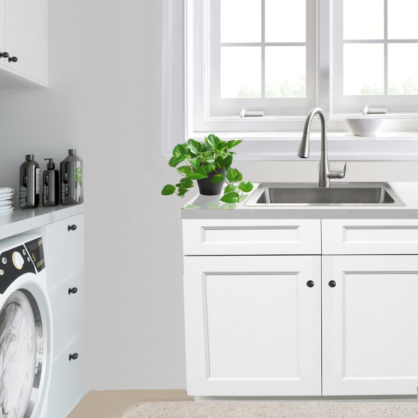 Nantucket SR2522-12-16 25" Rectangle Topmount Stainless Steel Laundry Sink