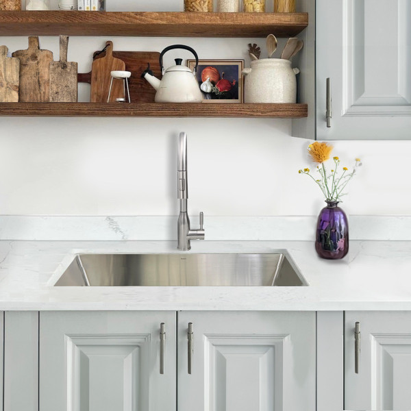 Nantucket SR3219-16 32" Single Bowl Small Radius Stainless Steel Kitchen Sink