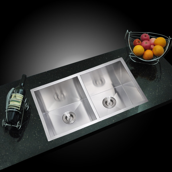 Water Creation SS-UD-3118A Stainless Steel Handmade Undermount Kitchen Sink