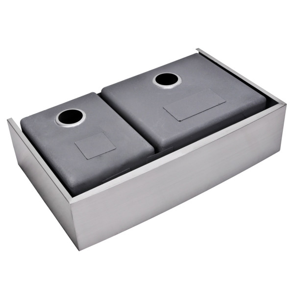Water Creation SSSG-AD-3622C Stainless Steel Apron Front Kitchen Sink