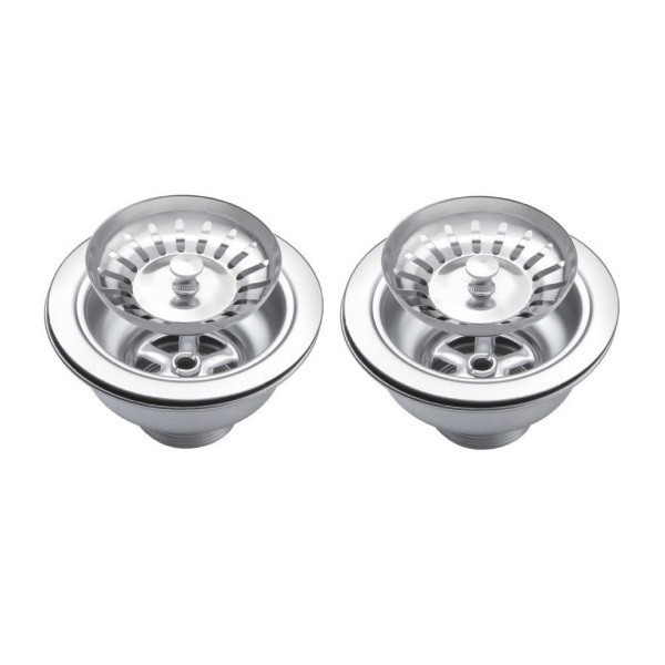 Water Creation SSSG-TD-3322A Two Bowl Stainless Steel Drop In Kitchen Sink