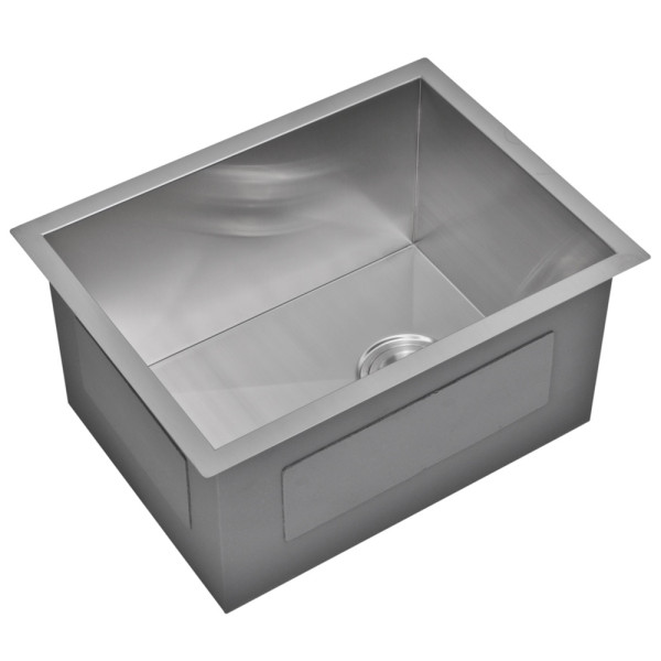 Water Creation SSSG-U-1520A Stainless Steel Hand Made Undermount Bar Sink