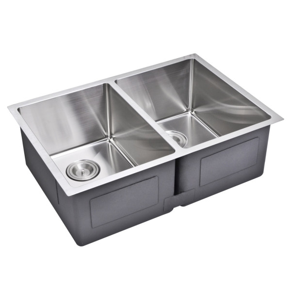 Water Creation SSSG-UD-2920A 50/50 Double Bowl Stainless Steel Kitchen Sink