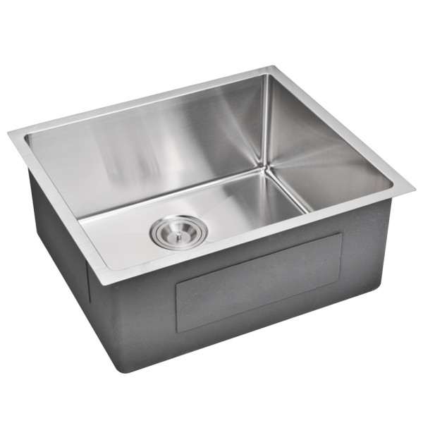 Water Creation SSSG-US-2320B Single Basin Undermount Kitchen Sink and Drain