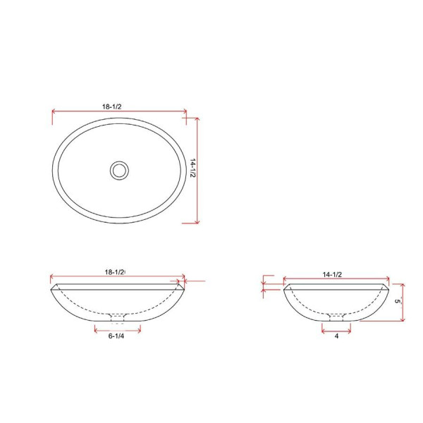 Lenova SV-23 Round Travertine Bathroom Stone Sink Above Counter