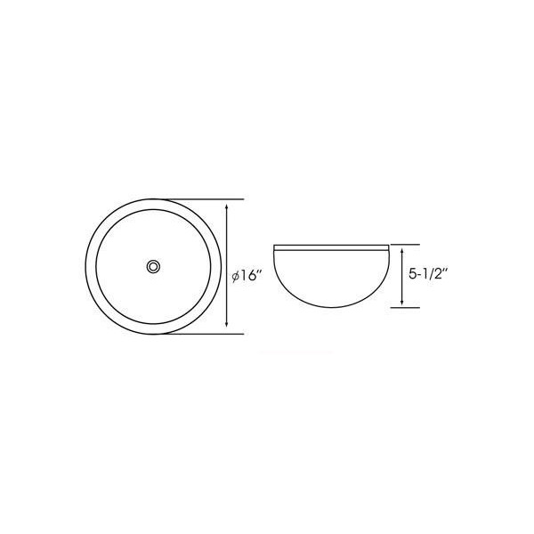 Lenova SV15 Round Honey Onyx Bathroom Stone Sink Undermount 16 X 16
