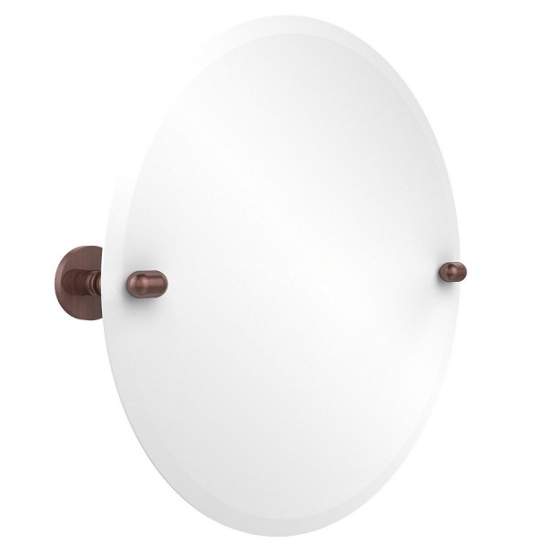 Allied Brass TA-90 22 Inch Round Tilt Bathroom Mirror with Beveled Edge