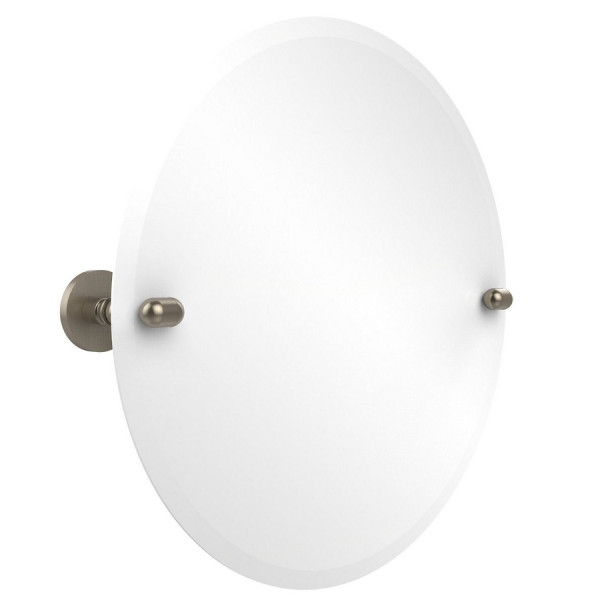 Allied Brass TA-90 22 Inch Round Tilt Bathroom Mirror with Beveled Edge