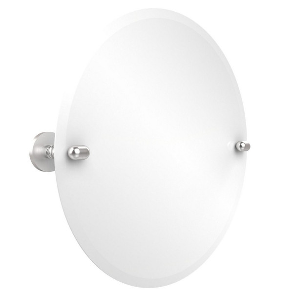 Allied Brass TA-90 22 Inch Round Tilt Bathroom Mirror with Beveled Edge