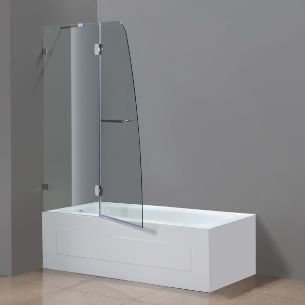 Aston Global TDR982-..-48-6 Soleil Frameless Pivot Tub Shower Door