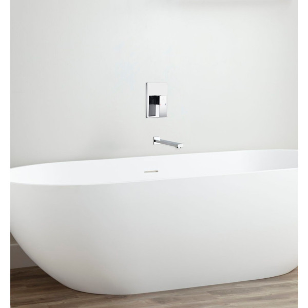 KubeBath TF1V Aqua Piazza Chrome Tub Filler with Rough-In Valve