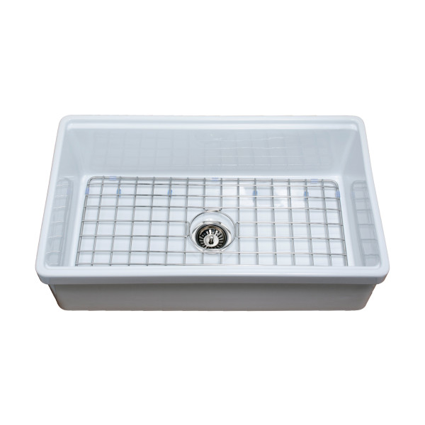 Empire TO33S Tosca Farmhouse Fireclay 33 Inch Single Bowl Kitchen Sink