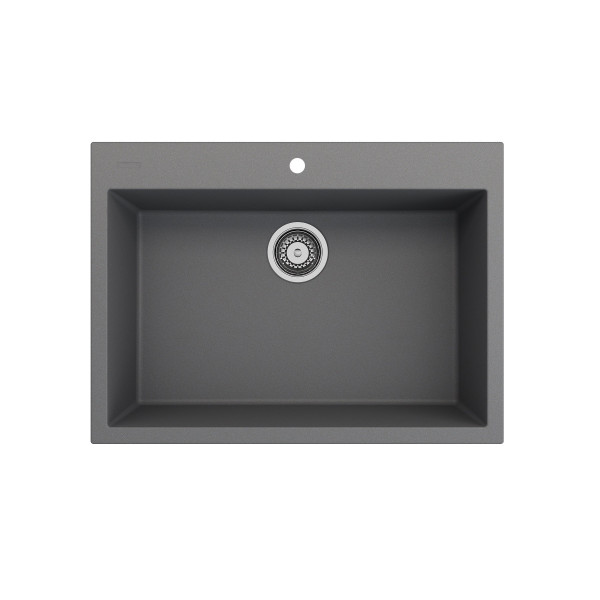 BOCCHI 1634-50x-0126 Campino Uno Dual-Mount 27 Granite Composite Kitchen Sink
