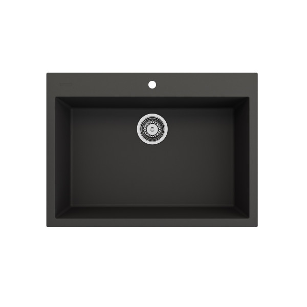 BOCCHI 1634-50x-0126 Campino Uno Dual-Mount 27 Granite Composite Kitchen Sink
