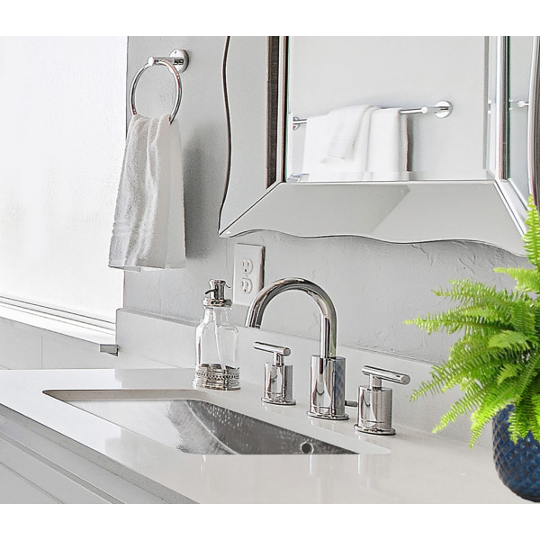 Nantucket TRS-OF Hammered Stainless Steel Undermount Bathroom Sink with Overflow