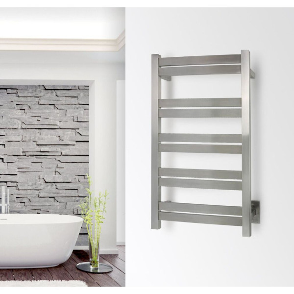 WarmlyYours TWS6-GRD10BH Grande Brushed Hardwired 10 Bars Towel Warmer
