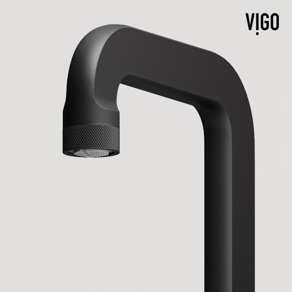 VIGO VG01302MB Wythe Two Handle Three-Hole Widespread Bathroom Faucet in Matte Black