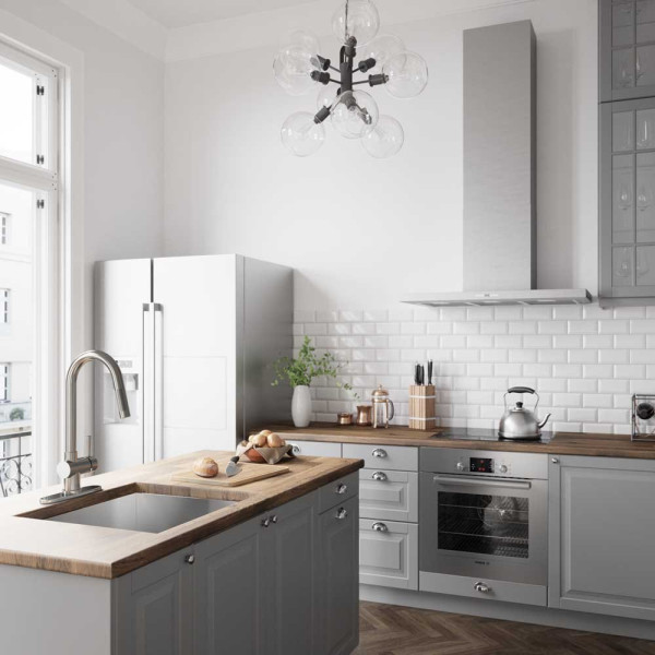 Vigo VG02008ST Stainless Pull Down 360 Degree Swivel Spout Kitchen Faucet