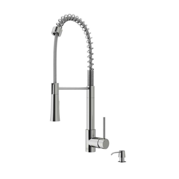 VIGO VG02022K2 Laurelton Pull-Down Spray Kitchen Faucet with Soap Dispenser