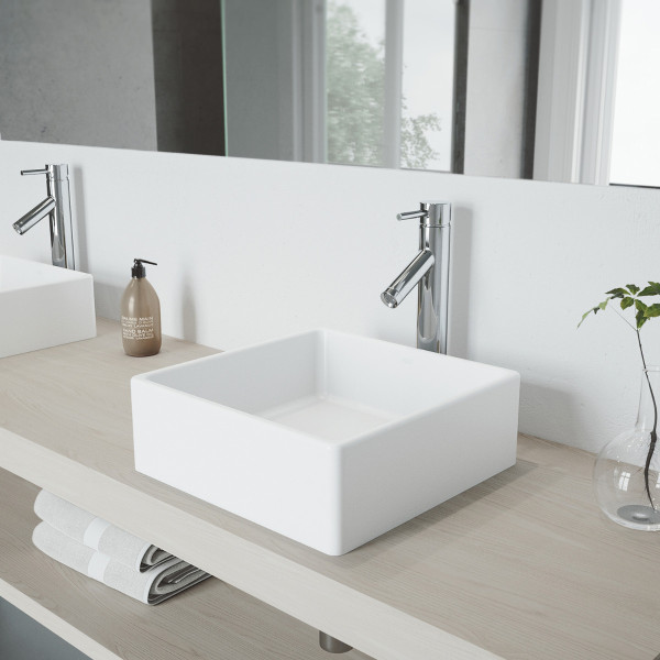 VIGO VG03003CH Grant Single Handle Single-Hole Bathroom Vessel Faucet in Chrome