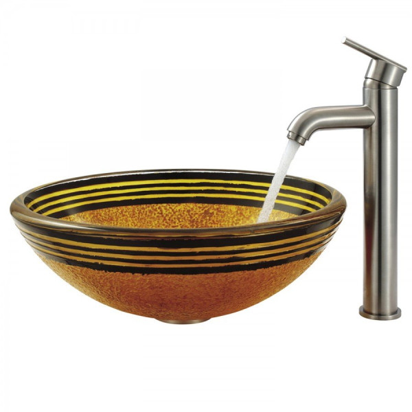 Vigo VG03009 Seville 13 Inch Single Hole Solid Brass Vessel Faucet