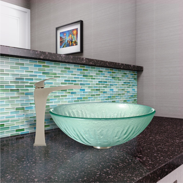 VIGO VG03018 Blackstonian Deck Mounted Bathroom Vessel Faucet