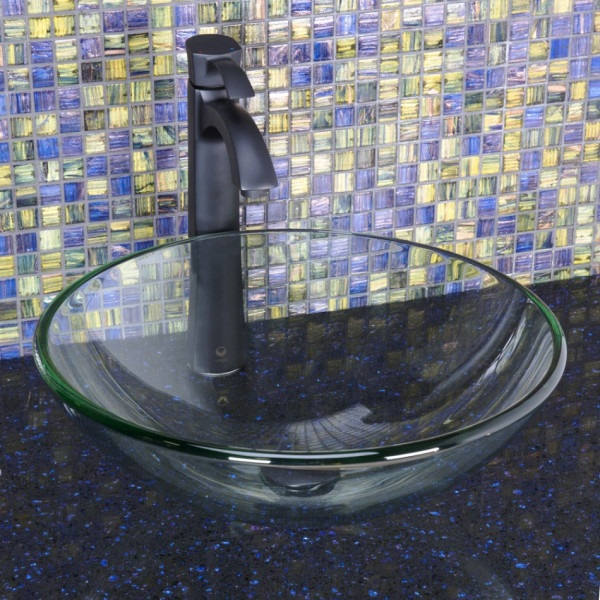 VIGO VG03023MB Otis Matte Black Single Hole Bathroom Vessel Faucet