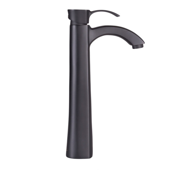 VIGO VG03023MB Otis Matte Black Single Hole Bathroom Vessel Faucet