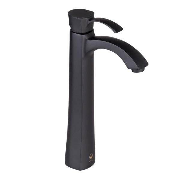 VIGO VG03023MB Otis Matte Black Single Hole Bathroom Vessel Faucet