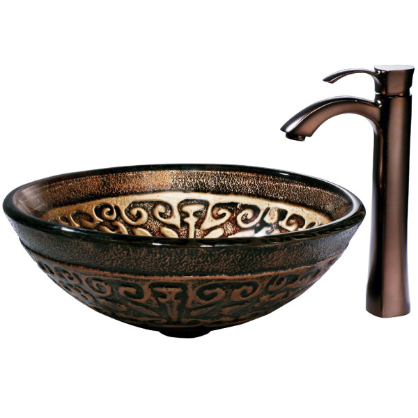 Vigo VG03023RB Otis 12 1/4" Oil Rubbed Bronze Vessel Bathroom Faucet