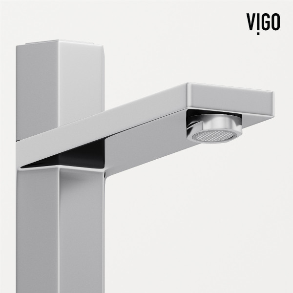 VIGO VG03035CH Nova Single Handle Single-Hole Bathroom Vessel Faucet in Chrome