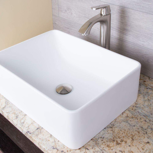 VIGO VG04005 Amaryllis Matte Stone Vessel Sink