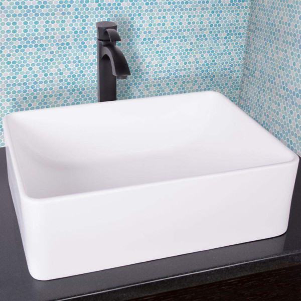VIGO VG04005 Amaryllis Matte Stone Vessel Sink