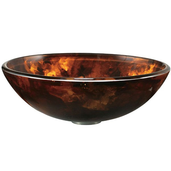 Vigo VG07004 17''. Above Counter Round Glass Vessel