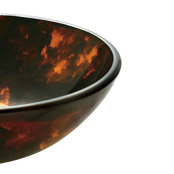 Vigo VG07004 17''. Above Counter Round Glass Vessel